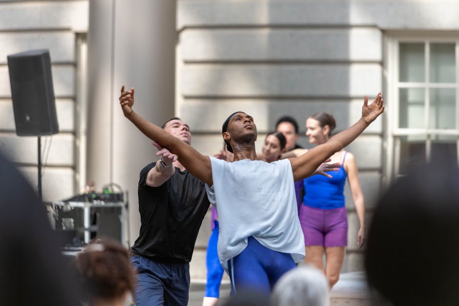A captivating outdoor dance performance showcasing diverse performers in Washington, D.C., USA